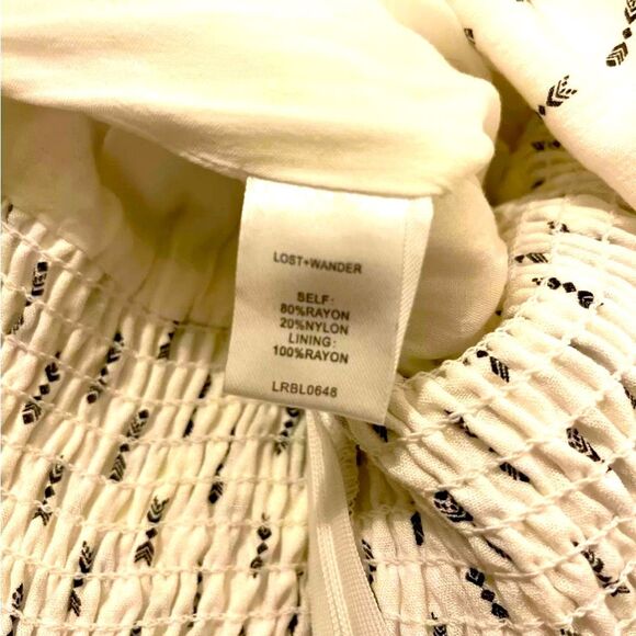 Lost Wander Womens White Hollywood Cropped Printed Jumpsuit Size XS - Picture 5 of 6